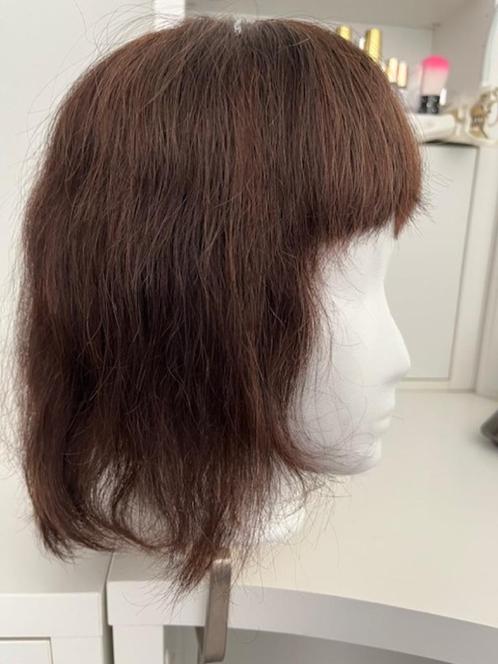 Clip-In echt haartstuk, Medium Bruin, 5 Clips, vanaf de krui, Sieraden, Tassen en Uiterlijk, Uiterlijk | Haarverzorging, Zo goed als nieuw