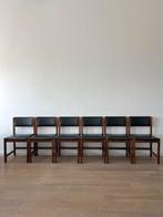 Set van 6 vintage mid century scandinavische stoelen, Huis en Inrichting, Stoelen, Ophalen, Zo goed als nieuw