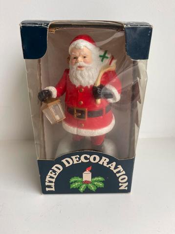 Vintage Merrilite kerstman met lichtje nieuw in doos beschikbaar voor biedingen
