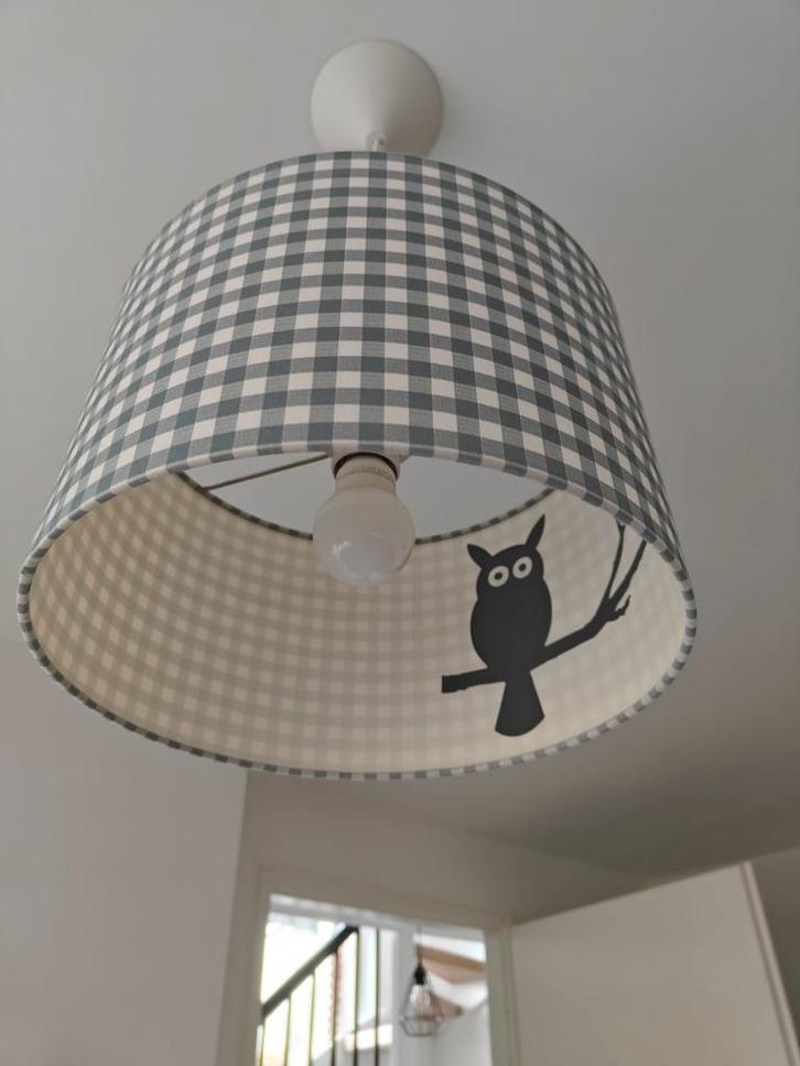 Hanglamp Babykamer - Little Dutch - Schattig Uiltje - Grijs, Kinderen en Baby's, Kinderkamer | Inrichting en Decoratie, Zo goed als nieuw
