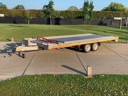 Fitzel Euro autotransporter kiepkantel VOL ALUMINIUM, Auto diversen, Aanhangers en Bagagewagens, Gebruikt