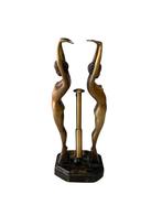 Art Deco groot brons voet of beeld naakte vrouwen | Chiparus, Ophalen of Verzenden, Brons