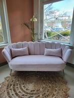 Roze Velvet Zitbank Belle - 3 Zits, Ophalen, Gebruikt, 150 tot 200 cm, Driepersoons