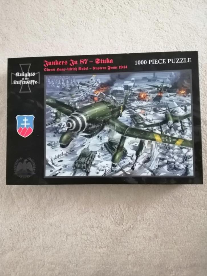 puzzel vliegtuig 2e WO , Junker Stuka, Hobby en Vrije tijd, Denksport en Puzzels, 500 t/m 1500 stukjes, Ophalen of Verzenden