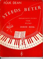 Folk Dean Steeds beter derde (3e) boek, Gebruikt, Verzenden, Les of Cursus, Piano