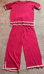 Nieuw! Prachtige gebreide set, broek truitje Fuchsia roze 42, Kleding | Dames, Broeken en Pantalons, Overige kleuren, Maat 42/44 (L)