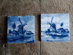 2 delftsblauwe tegels, Antiek en Kunst, Antiek | Wandborden en Tegels, Ophalen of Verzenden