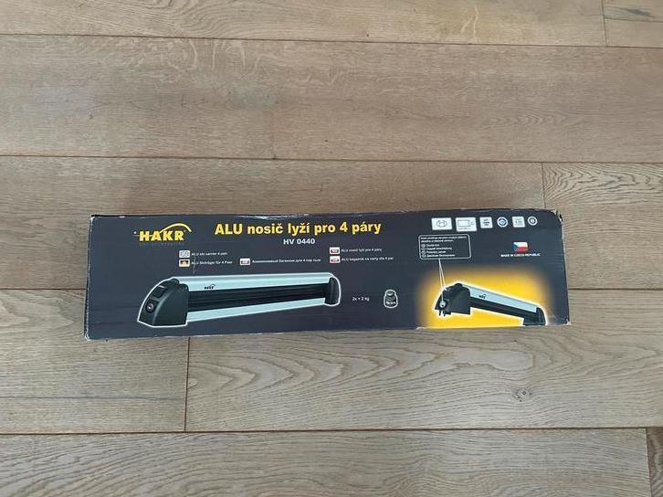 Skidragers aluminium voor 4 paar ski's of 2 snowboards Hakr, Auto diversen, Dakdragers, Zo goed als nieuw, Ophalen of Verzenden
