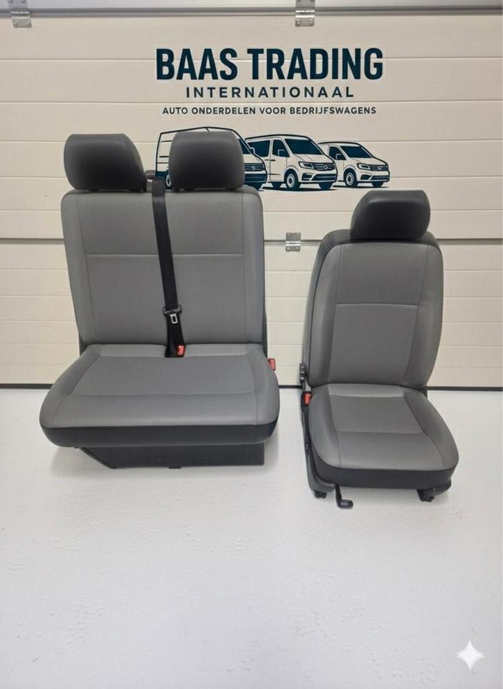 VW TRANSPORTER T5 T6 LEREN BIJRIJDERSBANK & BESTUURDERSSTOEL, Auto-onderdelen, Interieur en Bekleding, Volkswagen, Nieuw, Ophalen