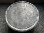 Metalen bijzettafel - perfect voor buiten!, Huis en Inrichting, Ophalen, Gebruikt, 50 tot 100 cm, Rond