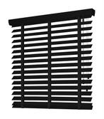 Houten Jaloezie zwart 63mm - 87,3x228,4cm, Zwart, Nieuw, Minder dan 100 cm, 50 tot 100 cm