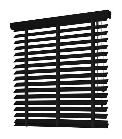 Houten Jaloezie zwart 63mm - 87,3x228,4cm, Huis en Inrichting, Stoffering | Gordijnen en Lamellen, Nieuw, Minder dan 100 cm, 50 tot 100 cm