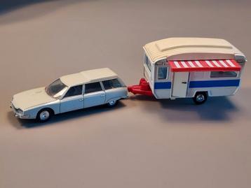 Citroën CX 2400 Break met caravan 1:43 Solido/Corgi Toys beschikbaar voor biedingen