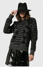 SAINT LAURENT Zwart zilverdraad dikke wol trui  Maat M/L, Kleding | Dames, Truien en Vesten, Maat 38/40 (M), Zwart, Saint Laurent