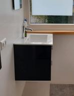Badkamermeubel zwart wit inclusief kraan, Huis en Inrichting, Ophalen, 50 tot 100 cm, Minder dan 100 cm, Wasbak of Wastafel
