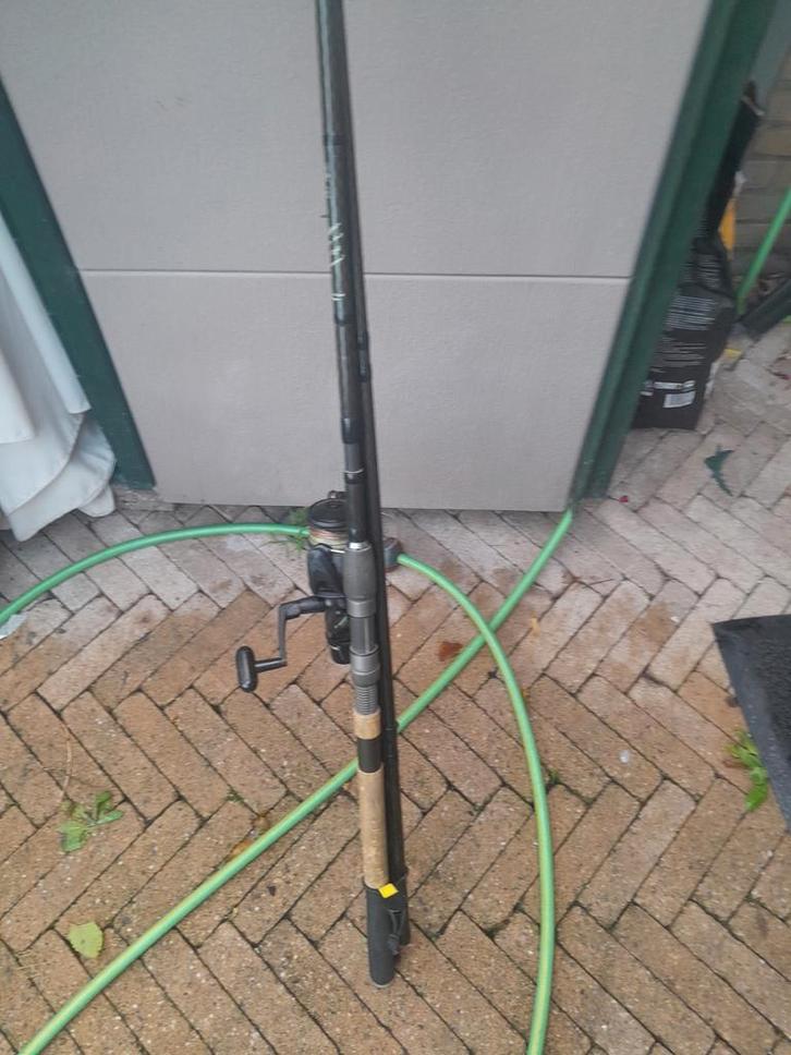 Badger Feeder Hengel met Molen, Watersport en Boten, Hengelsport | Algemeen, Gebruikt, Ophalen of Verzenden