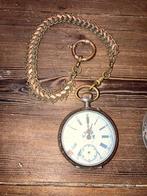 Defect zakhorloge aan ketting cylindre 6 rubis, Zakhorloge, Gebruikt, Staal, Ophalen