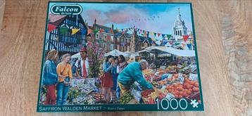 Falcon Puzzel - Saffron Walden Market - 1000 stukjes beschikbaar voor biedingen