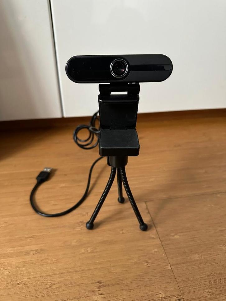 Webcam Full HD - 1080p - Met Microfoon - USB - Autofocus, Computers en Software, Webcams, Zo goed als nieuw, Bedraad, ChromeOS