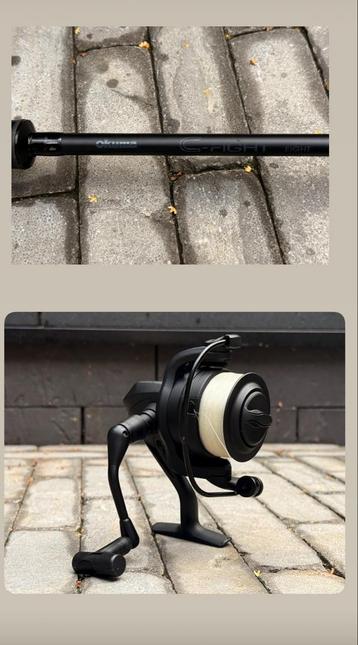 Karperhengel + molen: Okuma C-Fight 8ft & Nash BP-4 beschikbaar voor biedingen