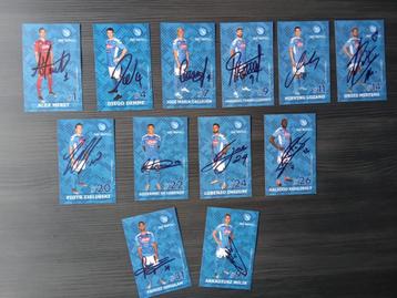 Gesigneerde set spelerskaarten van SSC Napoli beschikbaar voor biedingen