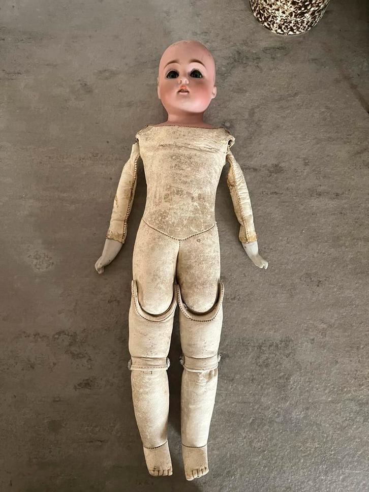 Antieke pop gemerkt 166 waarschijnlijk Kestner, Verzamelen, Poppen, Gebruikt, Pop, Ophalen of Verzenden