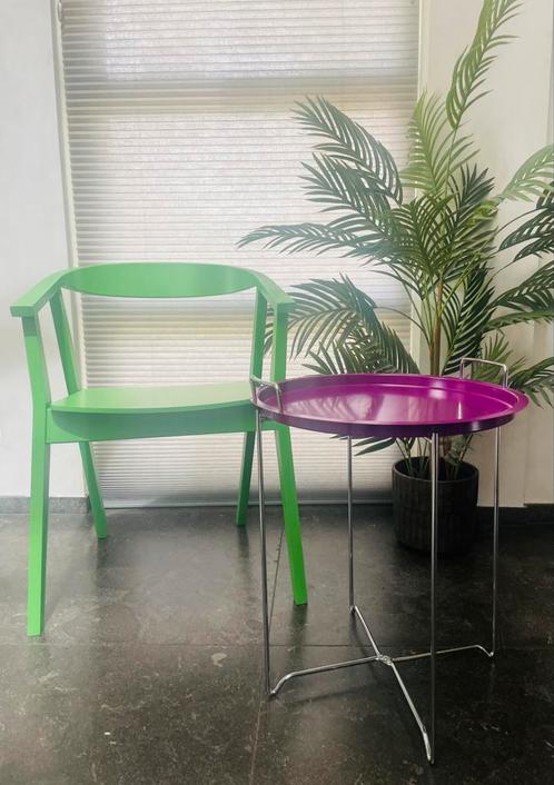 IKEA Stockholm Chair — Felgroen designstatement, Huis en Inrichting, Stoelen, Zo goed als nieuw, Eén, Wit, Ophalen of Verzenden