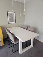 Zuiver tafel wit, Huis en Inrichting, Tafels | Eettafels, Ophalen, Gebruikt, 50 tot 100 cm, Vijf personen of meer