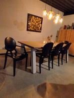 6x Kartell Louis Ghost stoel zwart, Huis en Inrichting, Stoelen, Overige materialen, Gebruikt, Zwart, Ophalen of Verzenden