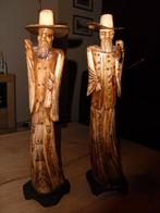 2 Chinese beelden van been, Antiek en Kunst, Ophalen of Verzenden