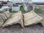 24 st Gebruikte keerwanden 120hx60l, Tuin en Terras, Bielzen en Borders, Ophalen, Gebruikt, Biels, Beton