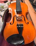 Oude 4/4 Viool met Koffer en Strijkstok, Muziek en Instrumenten, Strijkinstrumenten | Violen en Altviolen, Gebruikt, Viool, Ophalen of Verzenden