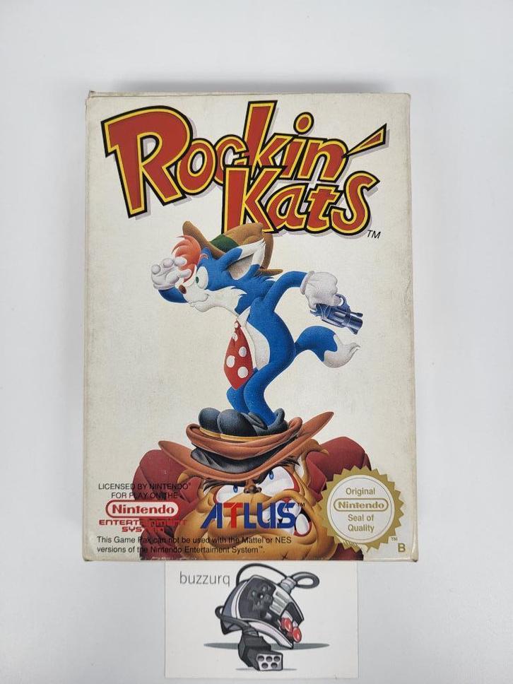Rockin' Kats - Nintendo NES - CIB FRG, Spelcomputers en Games, Games | Nintendo NES, Gebruikt, Platform, 1 speler, Vanaf 3 jaar