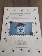 Borduurpatroon moose wishes for christmas, Ophalen of Verzenden, Zo goed als nieuw, Handborduren, Patroon