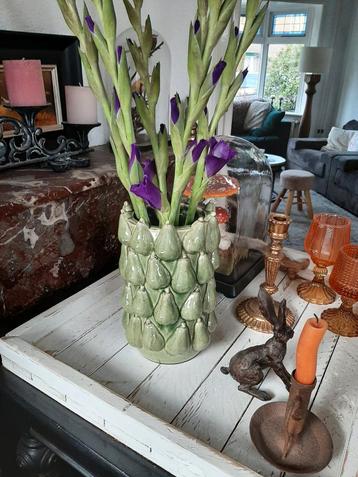 Groene Bloemenvaas met Peren Design beschikbaar voor biedingen