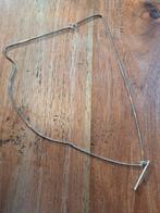 Zilveren ketting met hanger dwarsfluit, Sieraden, Tassen en Uiterlijk, Kettingen, Met hanger, Onbekend, Ophalen of Verzenden, Zo goed als nieuw
