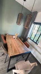 Rechthoekige Mangohouten Eettafel zonder stoelen, Huis en Inrichting, Tafels | Eettafels, Ophalen, 50 tot 100 cm, Zo goed als nieuw