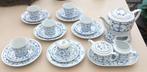 saks 6 ontbijtsets met theepot en roomstel, Ophalen of Verzenden, Zo goed als nieuw, Overige stijlen, Porselein