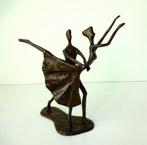Bronzen beeldje danspaar ballerina geheveven armen 3715-b, Antiek en Kunst, Ophalen of Verzenden, Brons