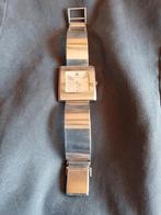 zilveren prisma horloge 925, Gebruikt, Polshorloge, Overige materialen, Zilver