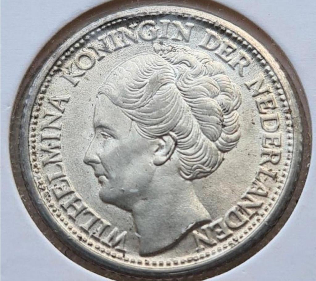 1/4 gulden 1944 Curaçao UNC/FDC, Zilver, 25 cent, Ophalen of Verzenden, Koningin Wilhelmina