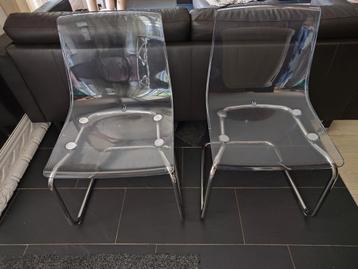 Ikea Tobias transparant stoel 2 stuks beschikbaar voor biedingen