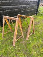 2 Schragen bureaupoten poten tafelpoten indrustrieel ijzer, Ophalen