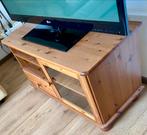 Grenen TV Meubel met Glazen Deur, Huis en Inrichting, Kasten | Televisiemeubels, Gebruikt, Minder dan 100 cm, Grenenhout, 25 tot 50 cm