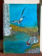 Schilderij met kraanvogels, Ophalen