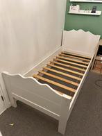 Kinderbed Maxima 90x200 wit massief grenen, Ophalen, 85 tot 100 cm, Gebruikt, Lattenbodem