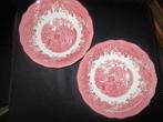Merrie England roze (rood pink) diepe ronde schaal, Antiek en Kunst, Antiek | Servies los, Ophalen of Verzenden
