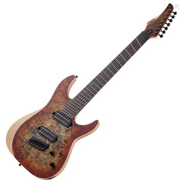 Schecter Reaper-7 Multiscale, Satin Inferno Burst beschikbaar voor biedingen