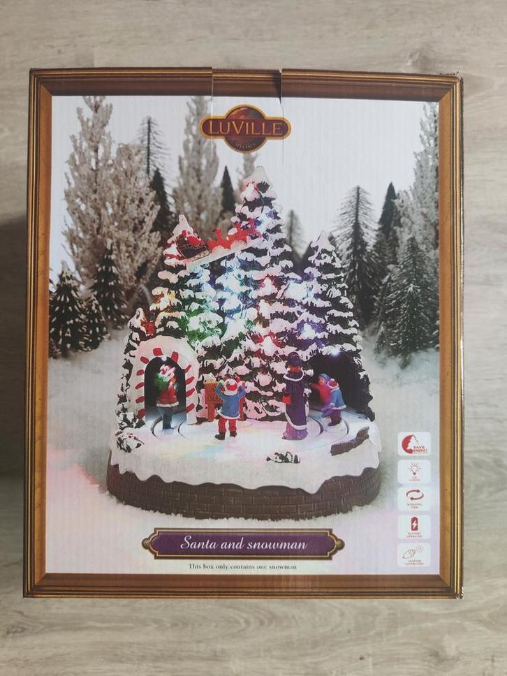 Luville miniatuur kerstman of sneeuwpop kerstdorp, Diversen, Kerst, Nieuw, Ophalen