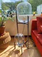 Set van 2 industrial vloer lampen (glas en metaal), Huis en Inrichting, Ophalen, Zo goed als nieuw